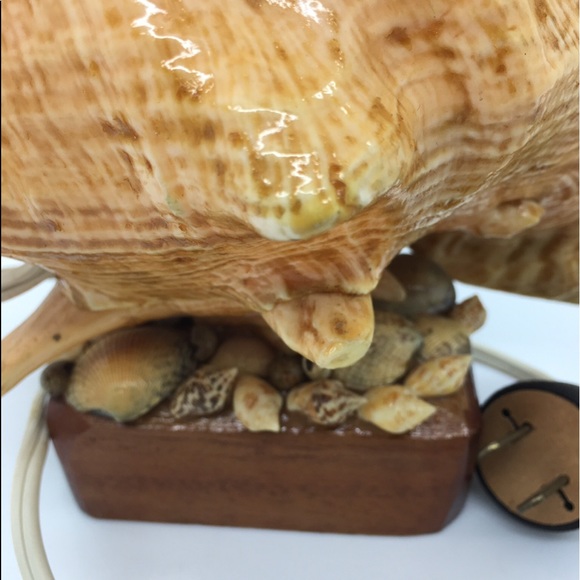 CONCH SHELL LIGHT HandPainted TIKI Bar Post WWII VERY RARE Vintage Working Lite! - Picture 12 of 16